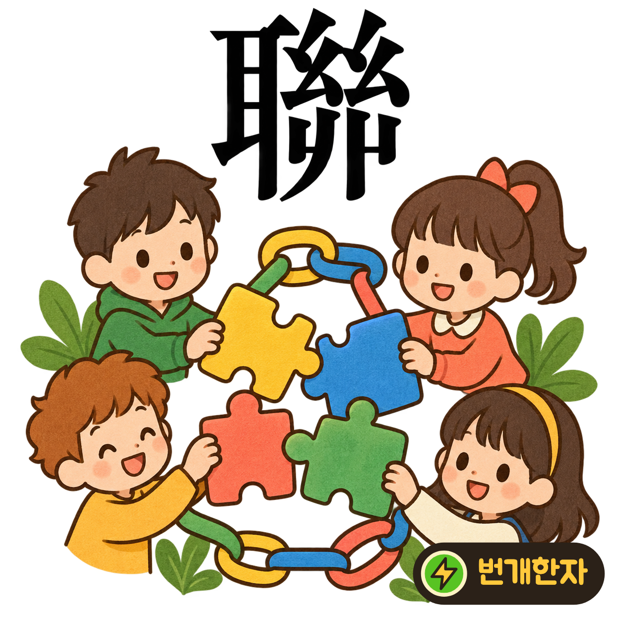 聯: 귀 耳 옆에 작은 실타래 같은 幺들이 있어요. 소식이 실처럼 이어져 귀에 전해진다고 상상해요. (기억 그림)